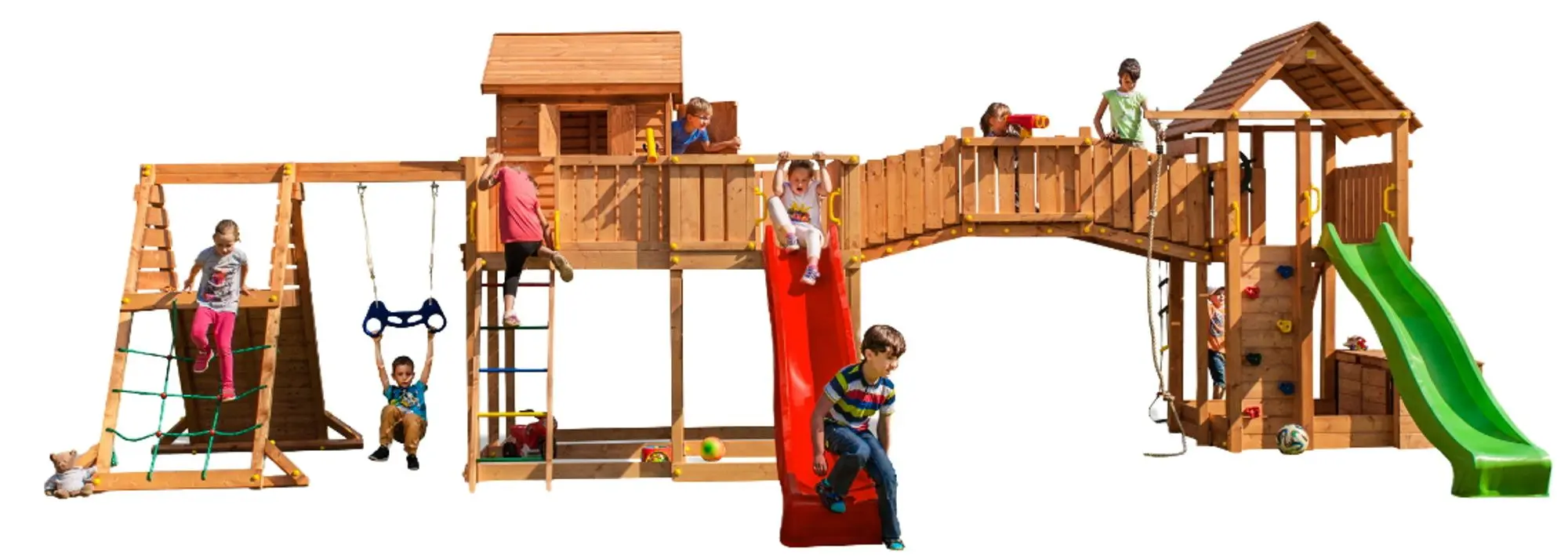 Complex de joaca Fungoo Spider Land (Wood Teak)