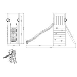 Complex de joaca Fungoo Tiptop (Wood Teak) Thumb