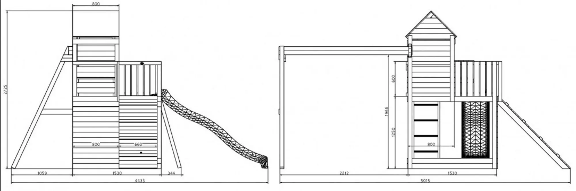 Complex de joaca Fungoo Treehouse (Wood KDI)
