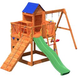 Complex de joaca Fungoo Treehouse (Wood Teak)