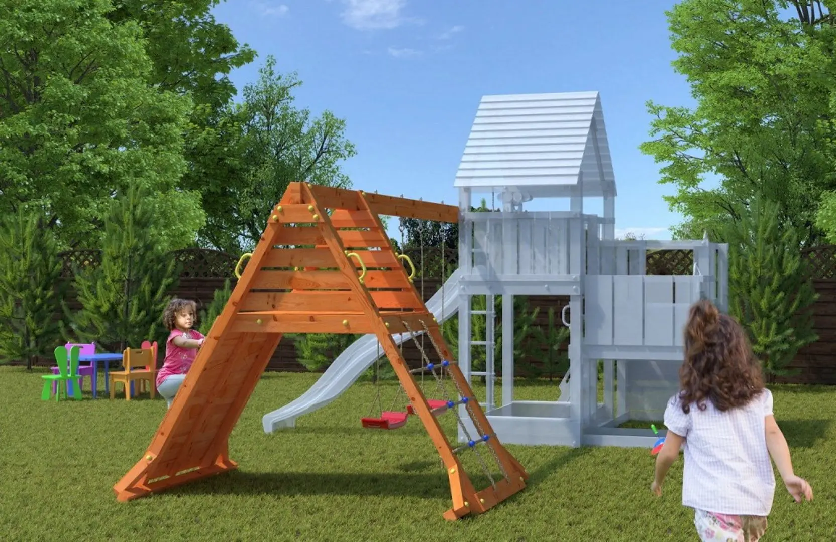 Modul escalada Fungoo Spider Double Red (Wood Teak)