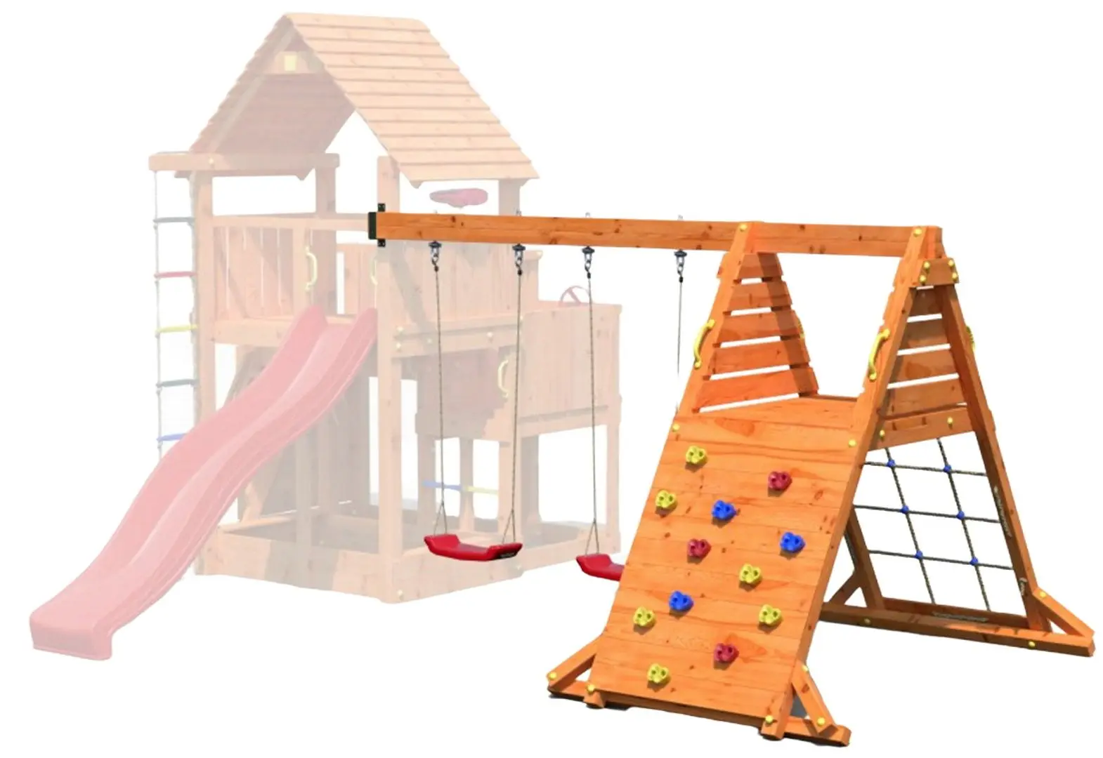 Modul escalada Fungoo Spider Double Red (Wood Teak)