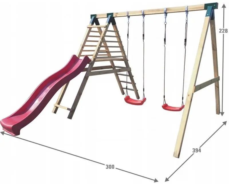 Complex de joaca 4IQ Hektor PLA000041 (Brown/Red)