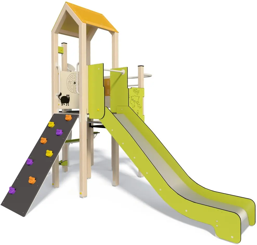 Complex de joaca InterAtletika LK106 (Green/Natural) - 2