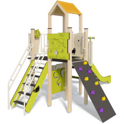 Игровой комплекс InterAtletika LK107 (Green/Natural) Thumb