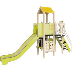 Игровой комплекс InterAtletika LK107 (Green/Natural)