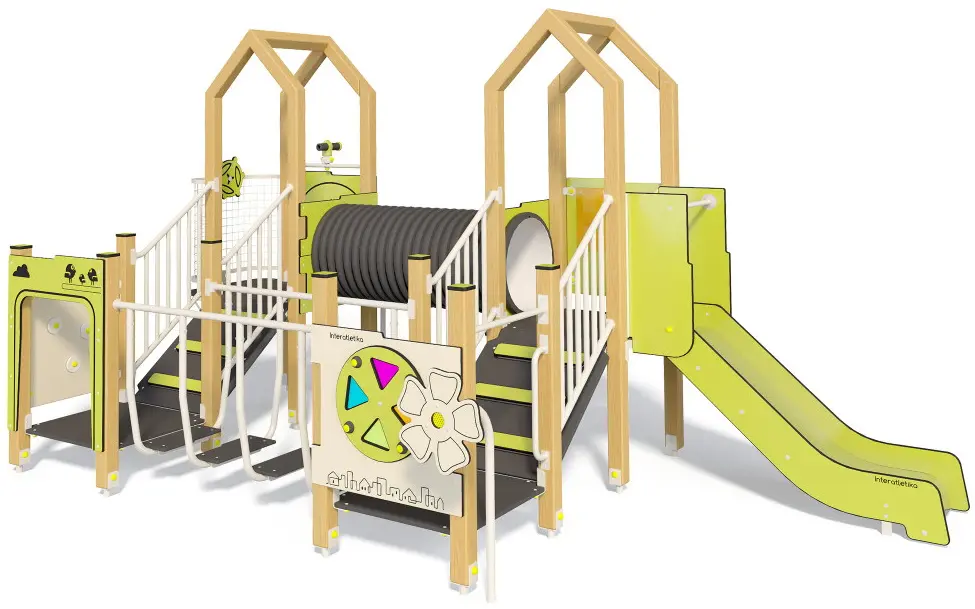 Игровой комплекс InterAtletika LK112 (Green/Natural) - 2