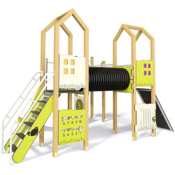 Игровой комплекс InterAtletika LK114 (Green/Natural) Thumb