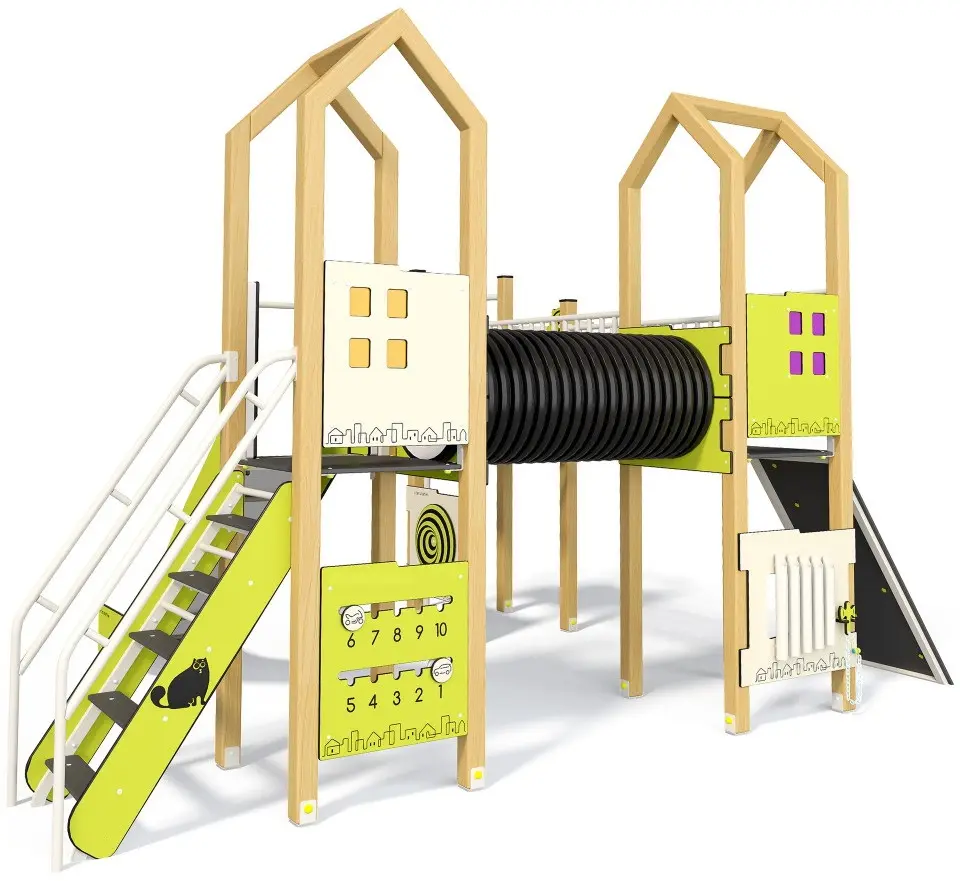 Игровой комплекс InterAtletika LK114 (Green/Natural) - 2