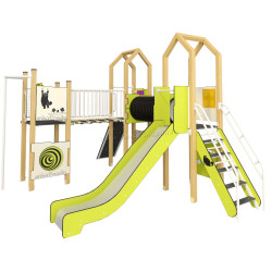 Игровой комплекс InterAtletika LK114 (Green/Natural)