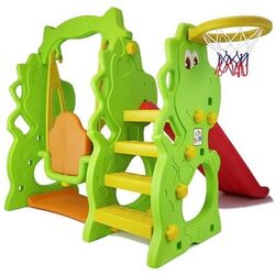 Complex de joaca LeanToys Slide Swing Dino (Multicolor) Thumb