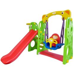 Complex de joaca LeanToys Slide Swing Sunny (Multicolor)