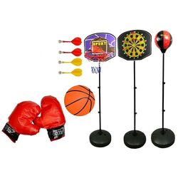 Set de jocuri sportive 3in1 LeanToys 4880 (Black)