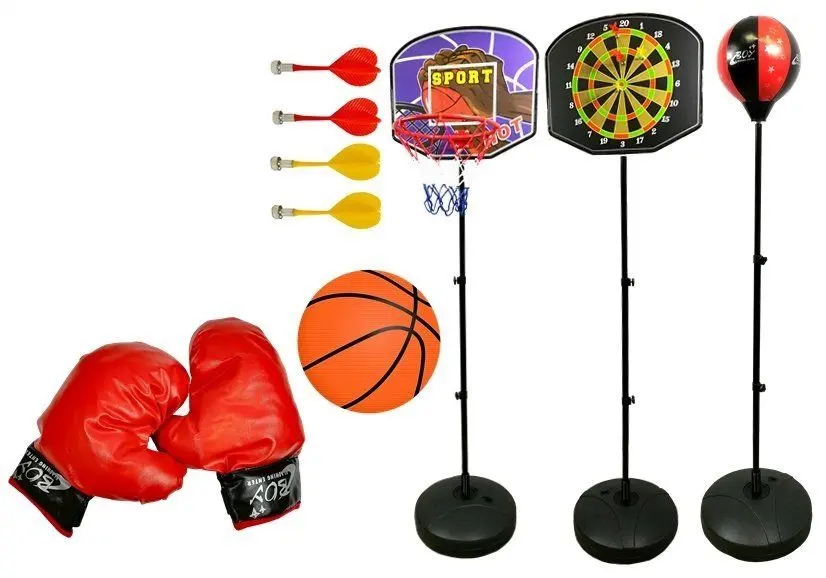Set de jocuri sportive 3in1 LeanToys 4880 (Black)