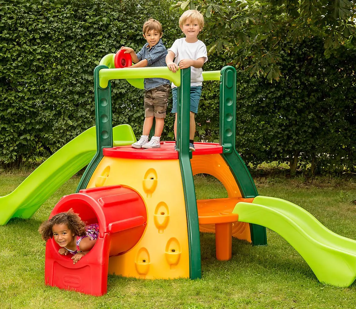 Tobogan pentru copii Little Tikes Double Decker Super Slide 445Z (Multicolor) - 3