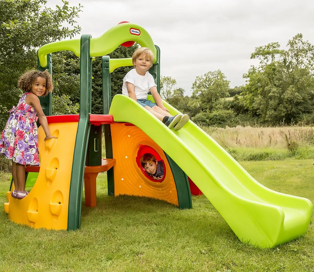 Tobogan pentru copii Little Tikes Double Decker Super Slide 445Z (Multicolor) - 2