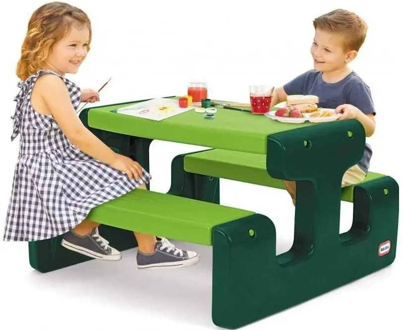 Masa de joaca picnic Little Tikes Go Green Large (Green/Dark Green)