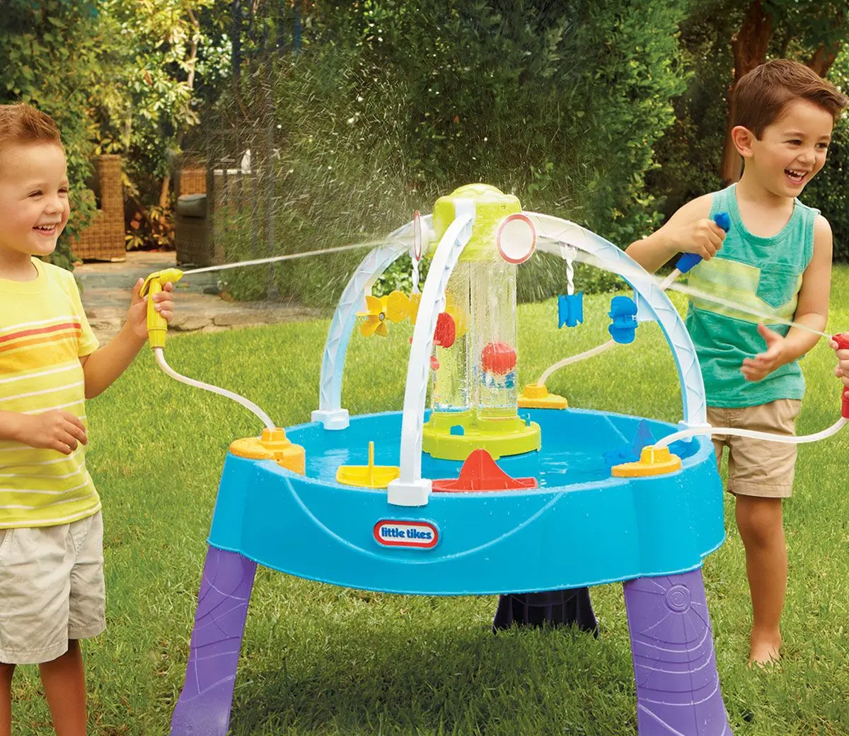 Masa pentru joc Little Tikes Fun Zone Battle Splash Water Table (Blue/Green) - 2