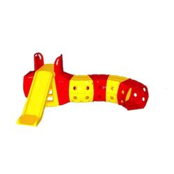 Детская горка с тоннелем MyKids 01470/2 (Yellow/Red)
