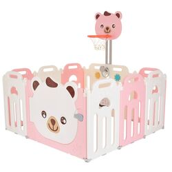 Tarc de joaca MyKids Teddy + L-XQCWL03 (Pink/White) Thumb