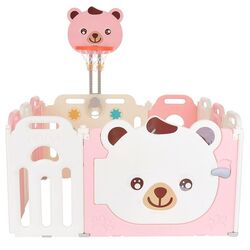 Tarc de joaca MyKids Teddy + L-XQCWL03 (Pink/White)