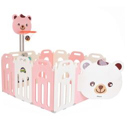 Tarc de joaca MyKids Teddy + L-XQCWL03 (Pink/White) Thumb