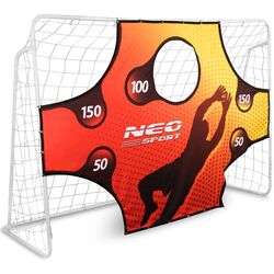 Poarta pentru fotbal cu tinta Neo Sport 1455 (White/Red)