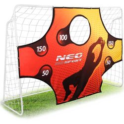 Poarta pentru fotbal cu tinta Neo Sport 1455 (White/Red) Thumb