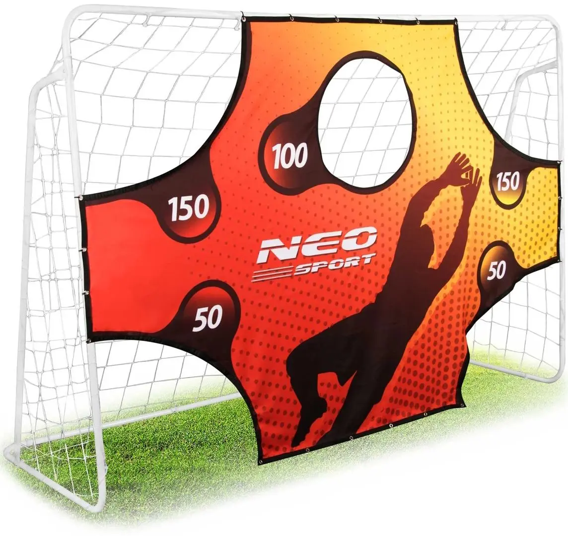 Poarta pentru fotbal cu tinta Neo Sport 1455 (White/Red) - 6