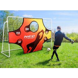 Poarta pentru fotbal cu tinta Neo Sport 1455 (White/Red) Thumb