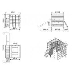 Complex de joaca 4iQ Cubic Omega (Wood/Moro) Thumb