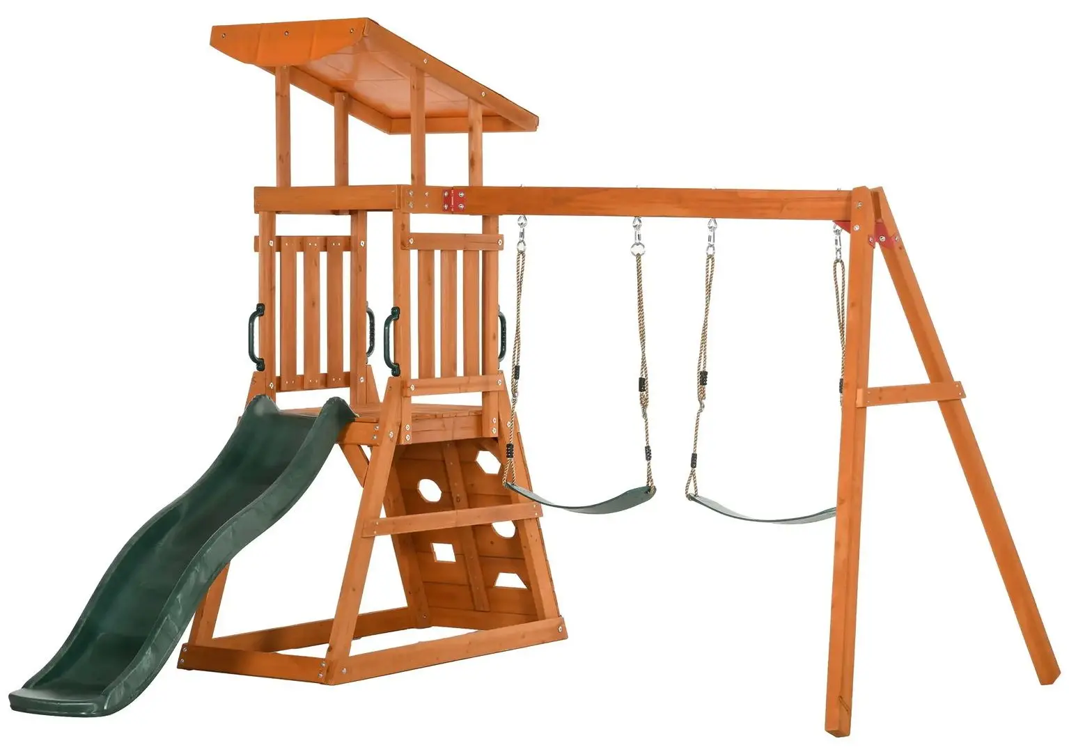 Complex de joaca Outsunny 344-069V00GN (Natural/Green)