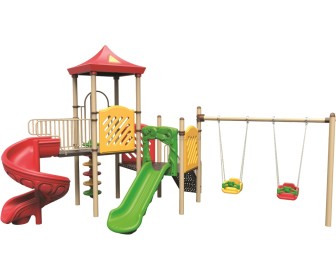 Complex de joaca pentru copii PlayPark Eco-12 (Multicolour)