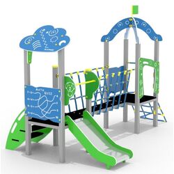 Complex de joaca PlayPark Bebelus-02 (Blue/Green) Thumb