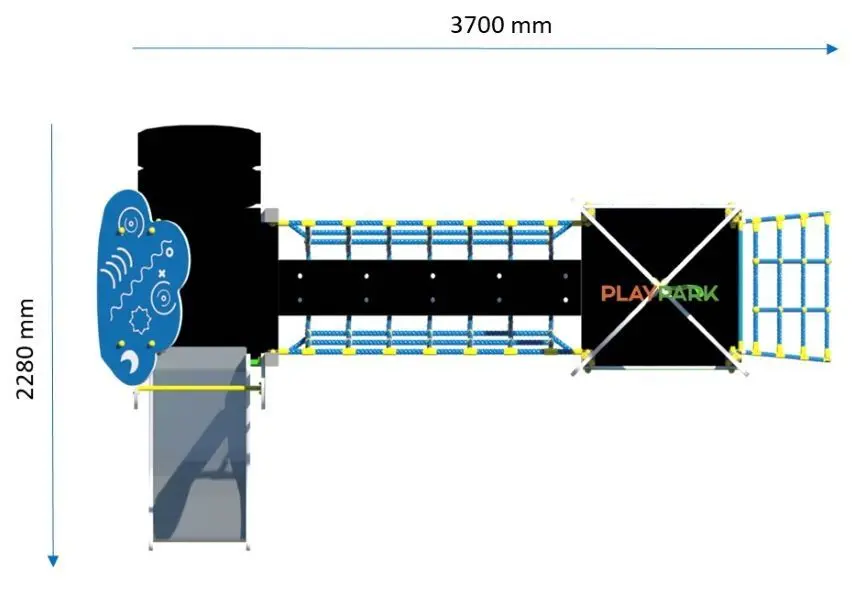Complex de joaca PlayPark Bebelus-02 (Blue/Green)