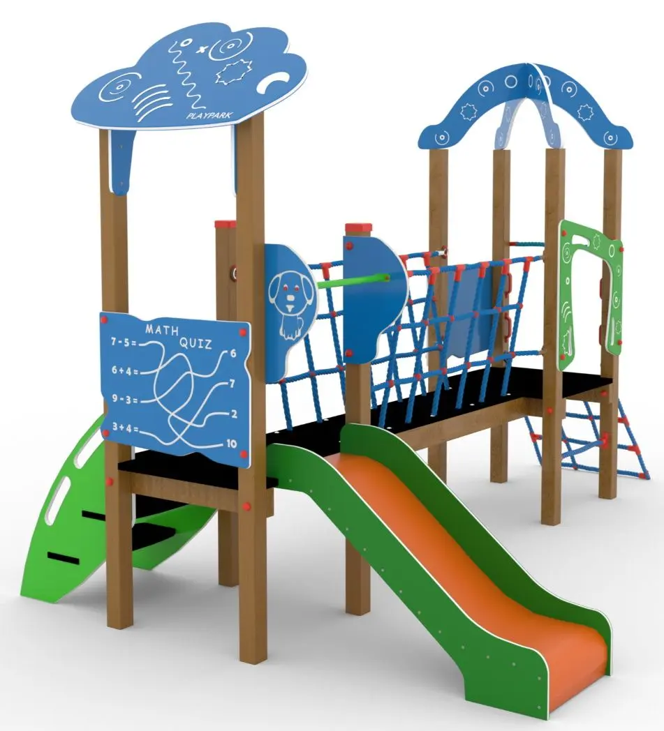 Complex de joaca PlayPark Bebelus-02 (Blue/Green)