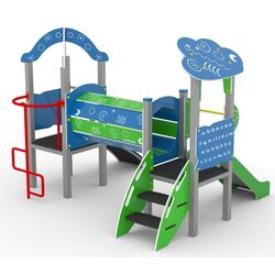 Complex de joaca PlayPark Bebelus-04 (Blue/Green) Thumb