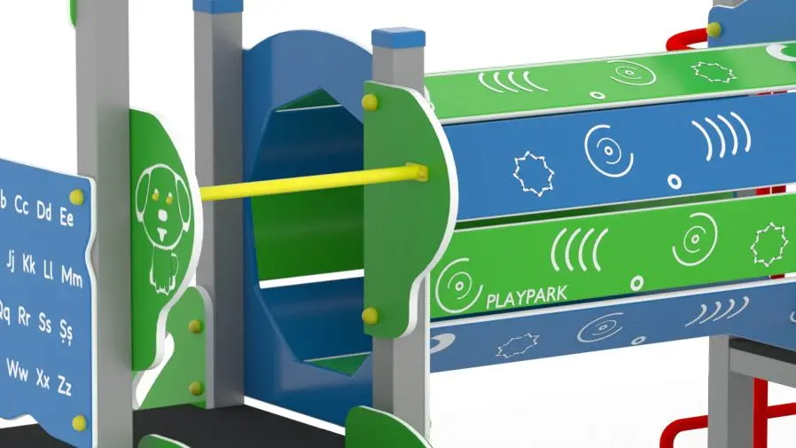 Complex de joaca PlayPark Bebelus-04 (Blue/Green)