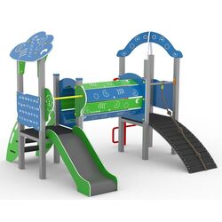 Complex de joaca PlayPark Bebelus-04 (Blue/Green)