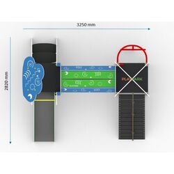 Complex de joaca PlayPark Bebelus-04 (Blue/Green) Thumb