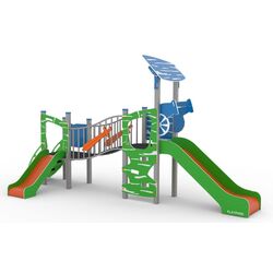 Complex de joaca PlayPark Bebelus-06 (Blue/Green) Thumb