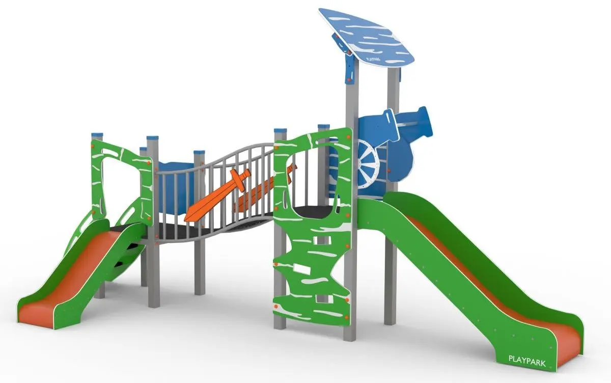 Complex de joaca PlayPark Bebelus-06 (Blue/Green)