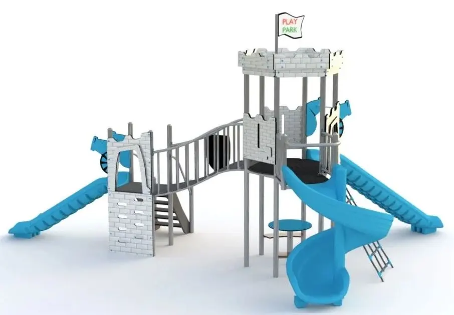 Complex de joaca PlayPark Castel YN-305 (Grey/Blue)