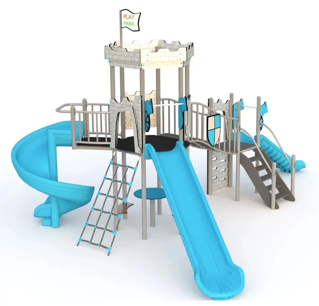 Complex de joaca PlayPark Castel YN-305 (Grey/Blue)