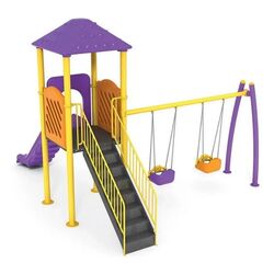 Игровой комплекс PlayPark Eco-04 (Purple/Yellow) Thumb