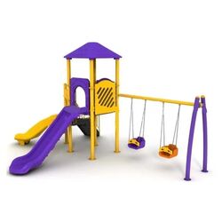 Complex de joaca PlayPark Eco-08 (Purple/Yellow)