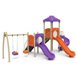 Complex de joaca PlayPark Eco-13 (Purple/Orange)