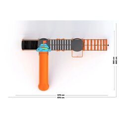 Игровой комплекс PlayPark Pirat YN-204 (Orange/Blue) Thumb