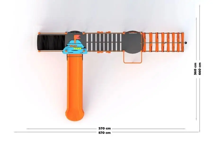 Игровой комплекс PlayPark Pirat YN-204 (Orange/Blue) - 2