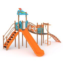 Complex de joaca PlayPark Pirat YN-204 (Orange/Blue)